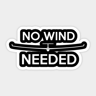 No wind needed for gliding Sticker